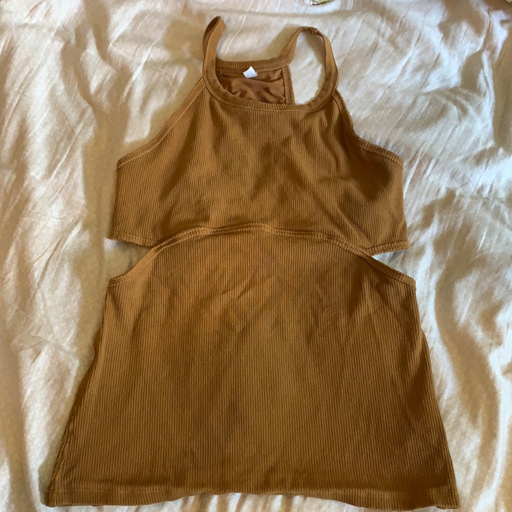 Cut out side halter top